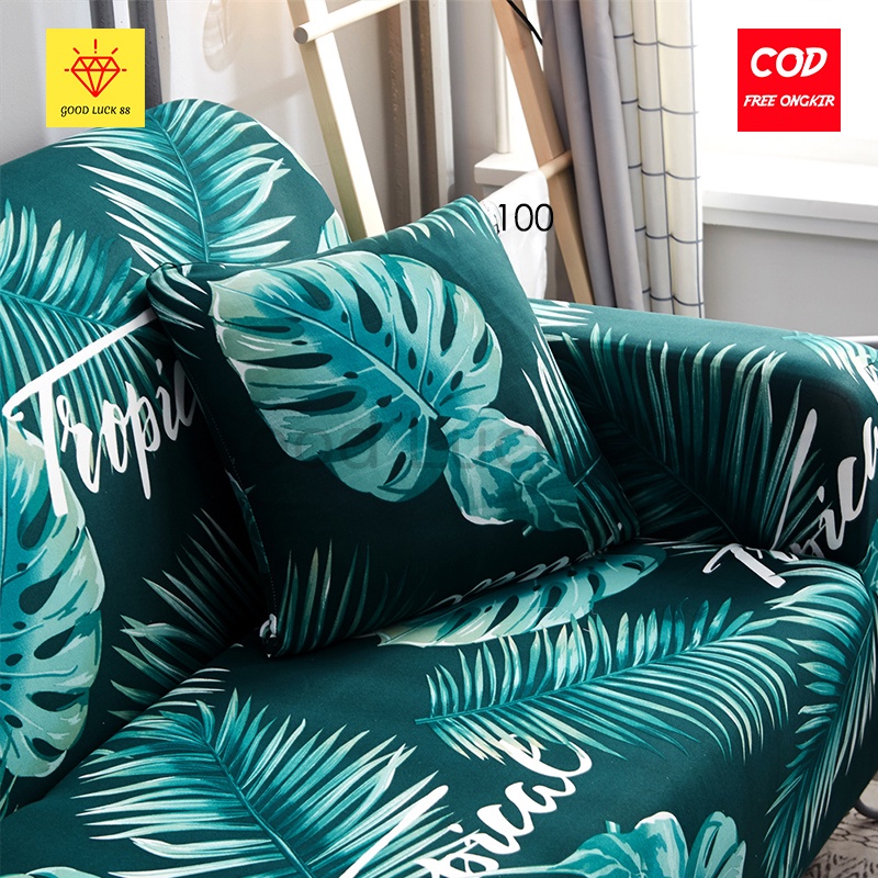 Sarung Bantal Sofa Elastis Lembut Ukuran 40x40 dan 45x45 cm  / Cover Bantal Sofa Set Terbaru Motif dan Polos Bahan Strecth Halus dan Lembut
