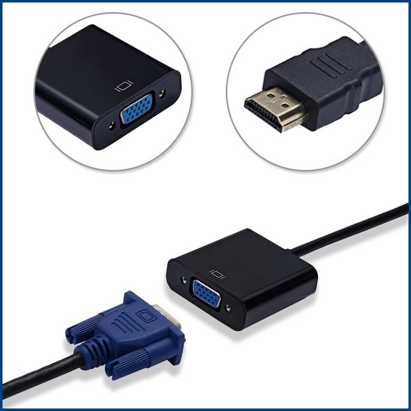 HDMI to VGA Female Adapter Converter Full HD