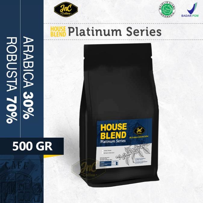 

[COD] JnC House Blend Platinum 30% Biji Kopi Arabika 70% Robusta 500 Gr [COD]