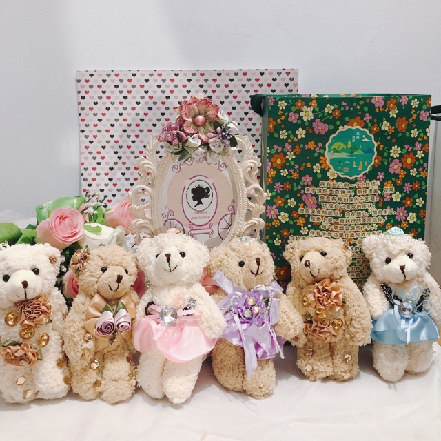 Gantungan kunci Teddy Bear/ Teddy House / Boneka Teddy Bear