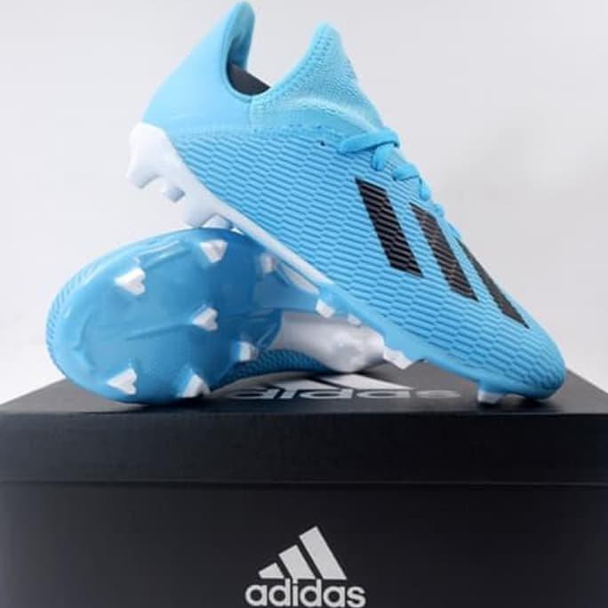 Diskon Sepatu Bola Anak Adidas X 19.3 Fg Jr Cyan Black F35366 Original Bnib