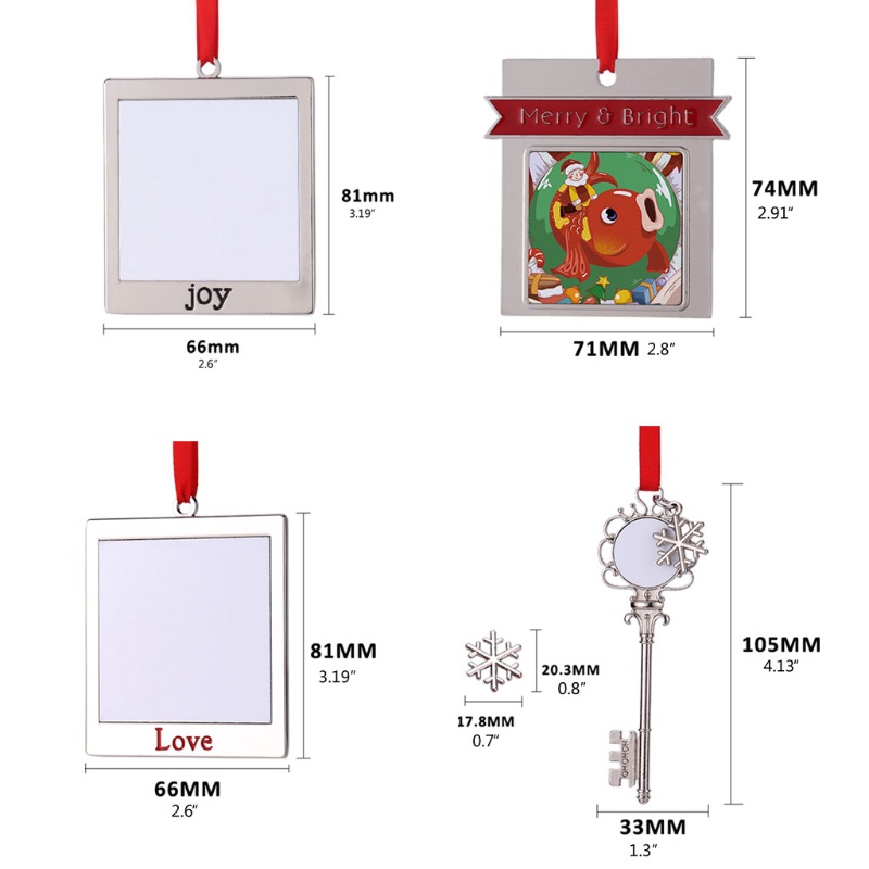 Siy Frame Foto Kosong Dengan Kunci Transfer Panas Untuk Hadiah Natalvalentine