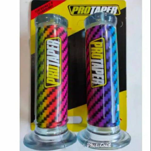 Hand Grip Karbon Pelangi Protaper Sarung Gas Motor Beat Mio Vario Scoopy Supra Vega Jupiter