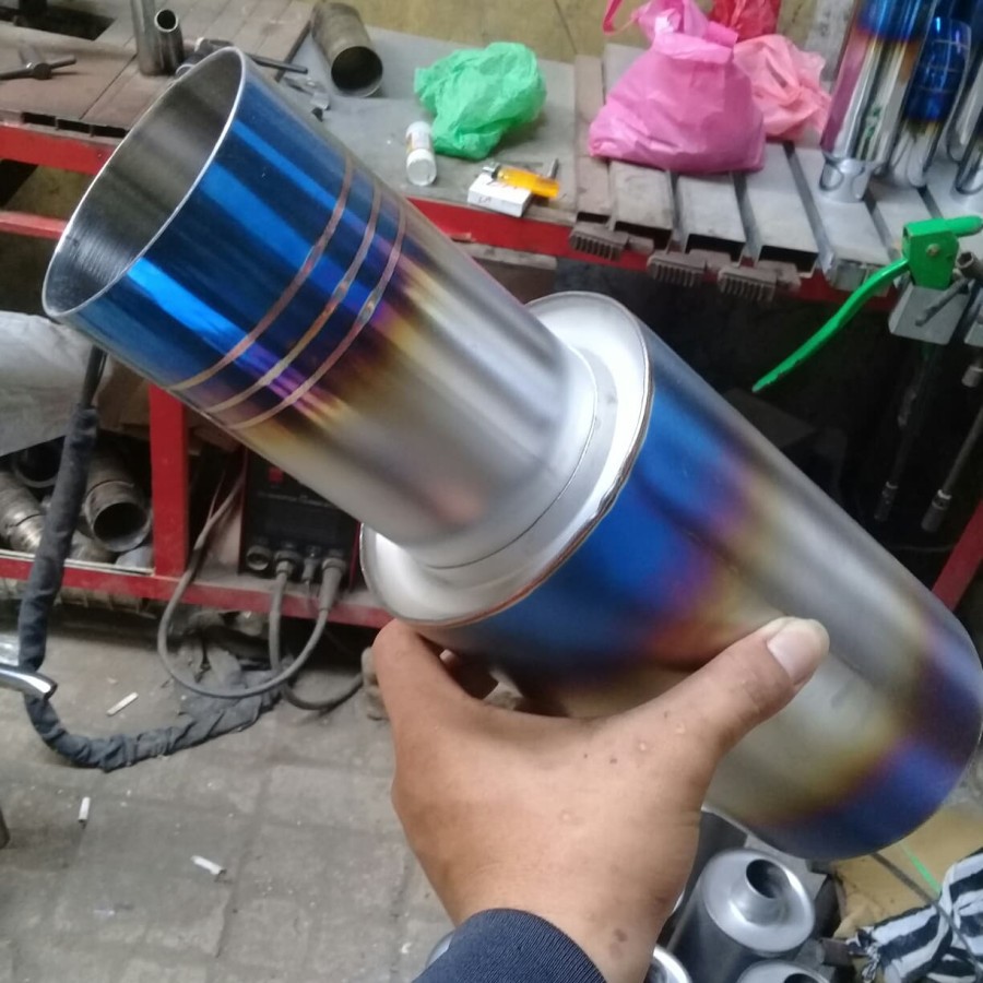 Knalpot Mobil HKS Turbo Las Argon Sanblas