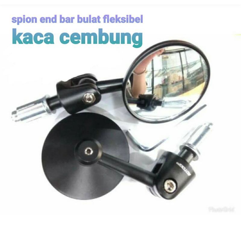 Spion jalu end bar bulat & oval cnc Beat scoopy vario Mio soul xeon Nmax Aerox Pcx Adv dll universal-5
