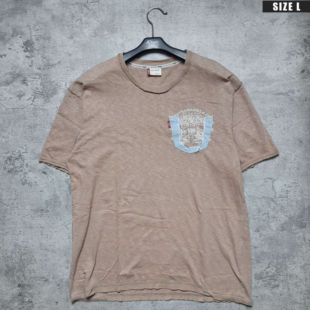 Kaos Levis 501 Jeans Softbrown Second Branded Original