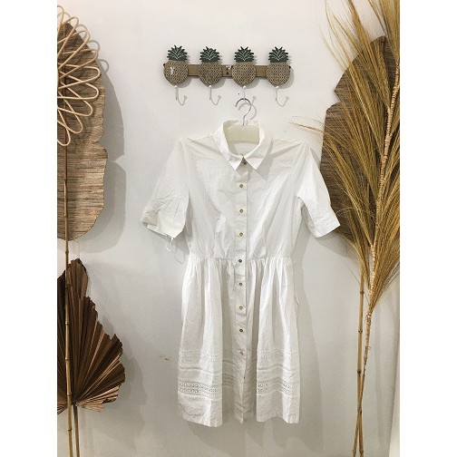 CK WHITE DRESS - DRESS PUTIH WANITA - ORIGINAL BRANDED - BRANDED MURAH