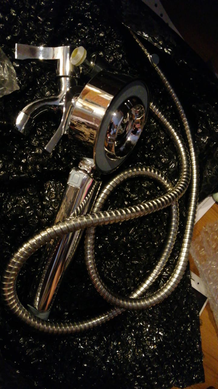 Paket Super Murah Dan Terlaris Kran Tembok Cabang + Hand Shower Double Side + Selang Flexible