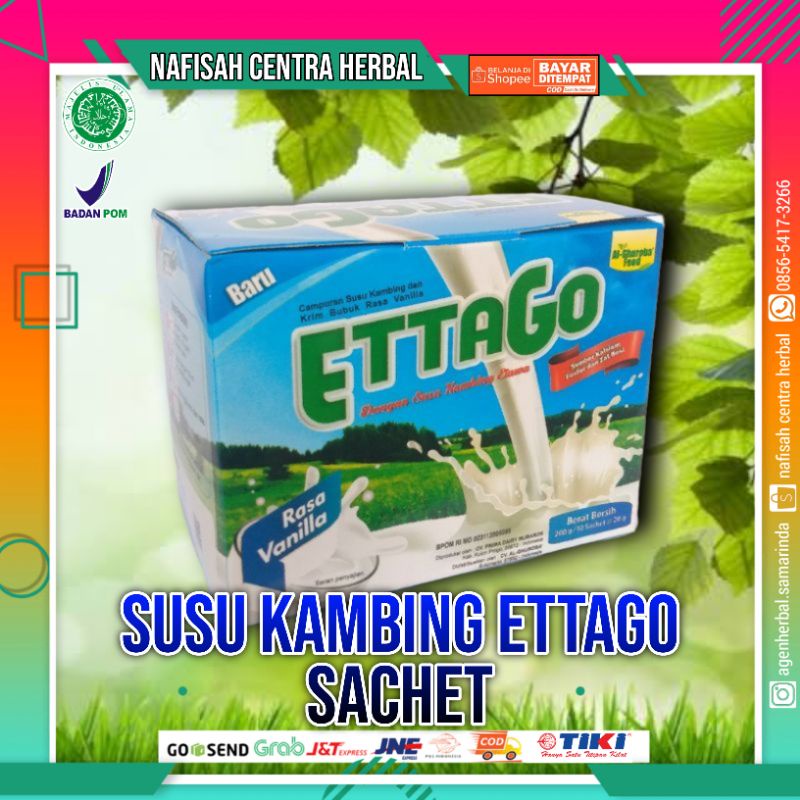 

Ettago Sachet | Susu Kambing Etawa Bubuk Rasa Vanilla