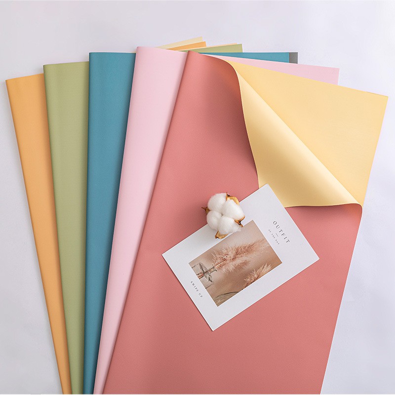 

SF002 FLOWER WRAPPING BI COLOR CELLOPHANE WATERPROOF ECER
