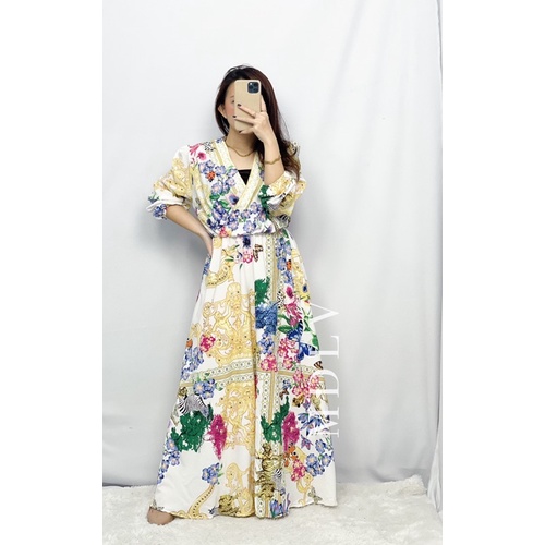 MDLV ~ 94430 ACHILLA WRAB MAXI // GAMIS IMPORT // FASHION MUSLIM // FASHION IMPORT WANITA