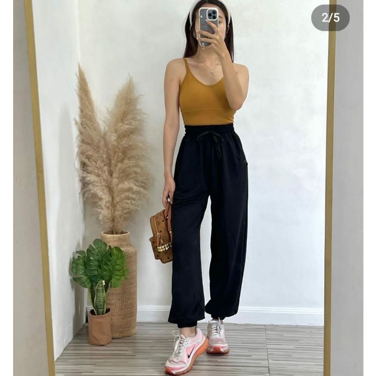 celana joger wanita monna style korea