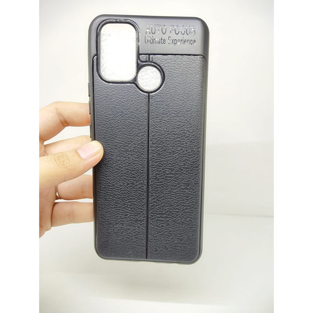 AutoFokus Realme C17 6.5 inchi Leather Soft Case AUTOFOCUS REALME C17 Motif Kulit Jeruk