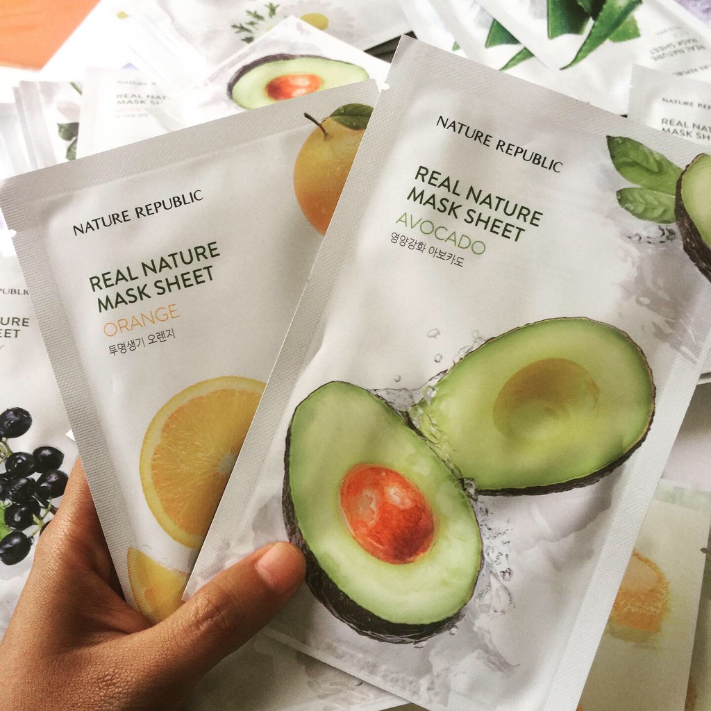 Original Nature Republic Real Nature Mask Sheet Masker Wajah Indonesia