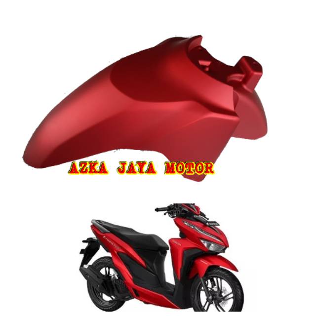 Jual Spakbor depan Honda Vario 150 warna merah doff tahun 2018 2019 Red