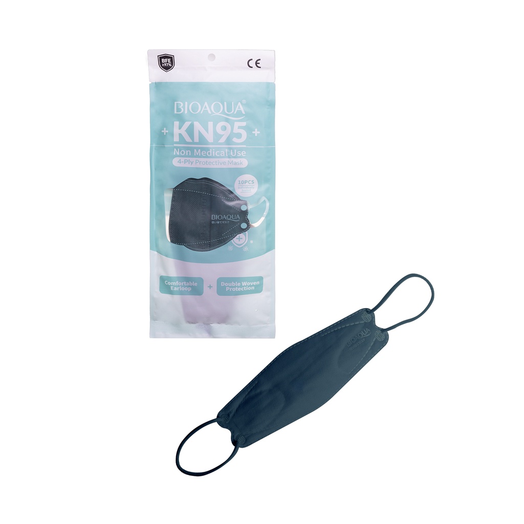 Masker Non Medis BIOAQUA Earloop Dewasa Disposable Mask Kf 94 10 Pcs Original