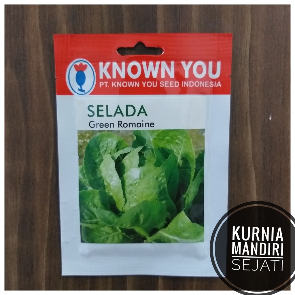 Jual Benih Selada Green Romaine Known You Seed Original Packing 5 Gr