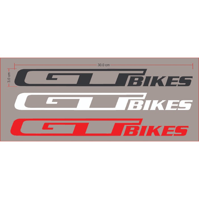 Stiker Sepeda GT Bike,Cutting Sticker Sepeda