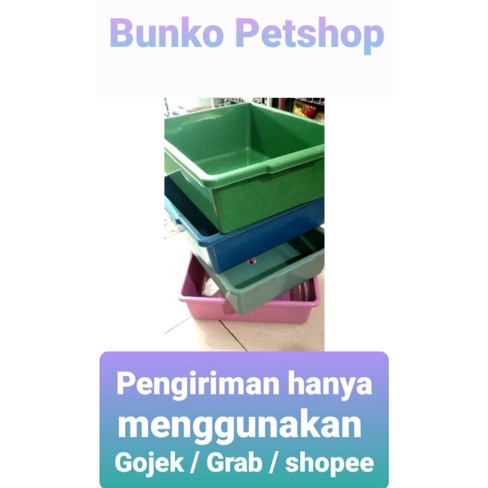 Bak pasir kucing / Bak pasir untuk pipis & pup kucing