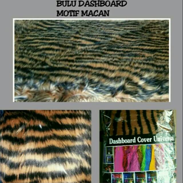 Alas Bulu Dashboard Mobil Universal Motif Macan Loreng