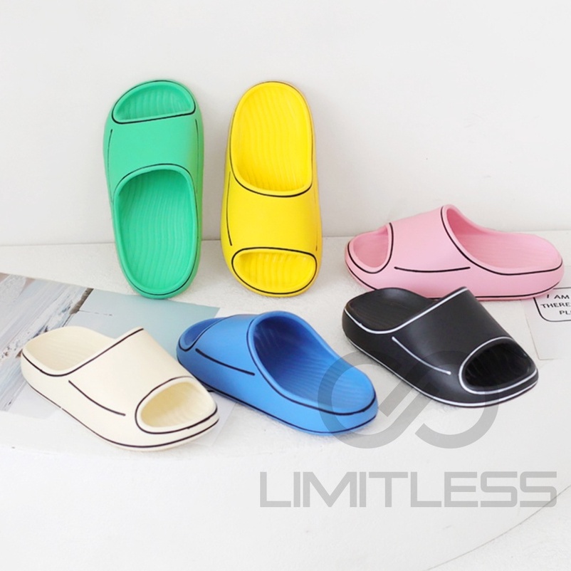 Zerolimit - Sandal Slip On Cartoon Anak Lucu Kekinian Sendal Slipper Kartun Anak Unisex Sandal Selop Kids Colorfull