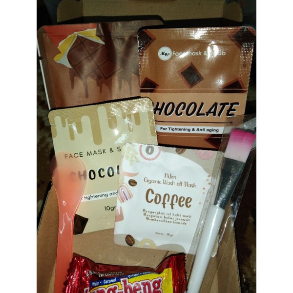 

GIFTBOX PAKET GIFT BOX GRADUATION BOX BIRTHDAY BOX MASKER organik / langsung freebengbengspatula