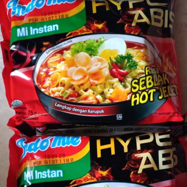 

Indomie hybeabis seblak hot jeletot ready lokasi sby