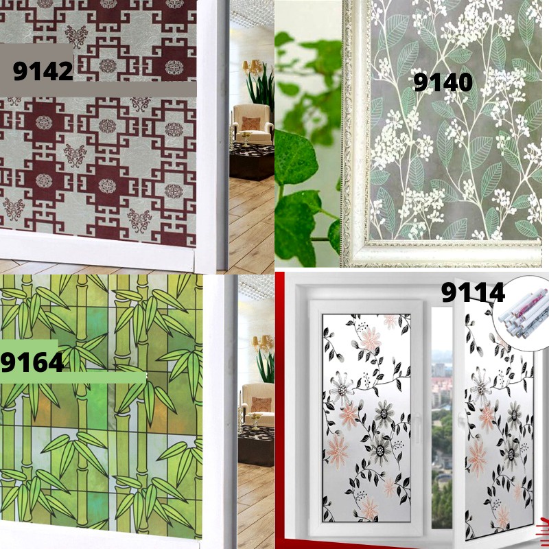 STIKER STICKER KACA LEBAR 90CM SUNBLAST PUTIH TULANG POLOS KOTAK SALJU STICKER JENDELA PINTU HITAM LEMARI WINDDOW GLASS POLOS WALLPAPER KACA BURAM BUREM PUTIH BUNGA SAKURA KOTAK BAMBU WELPEPER DEKORASI RUMAH PINTU JENDELA KAMAR MANDI DEKOR KITCHEN SET 3D