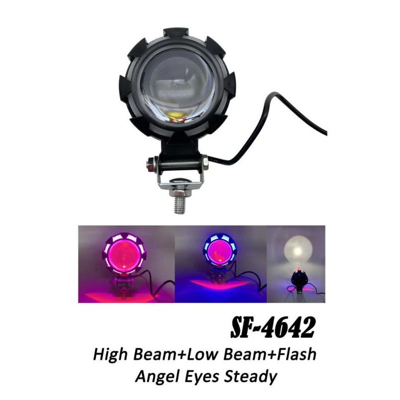 LAMPU TEMBAK SOROT LED PROJIE RAINBOW KEDIP UNIVERSAL