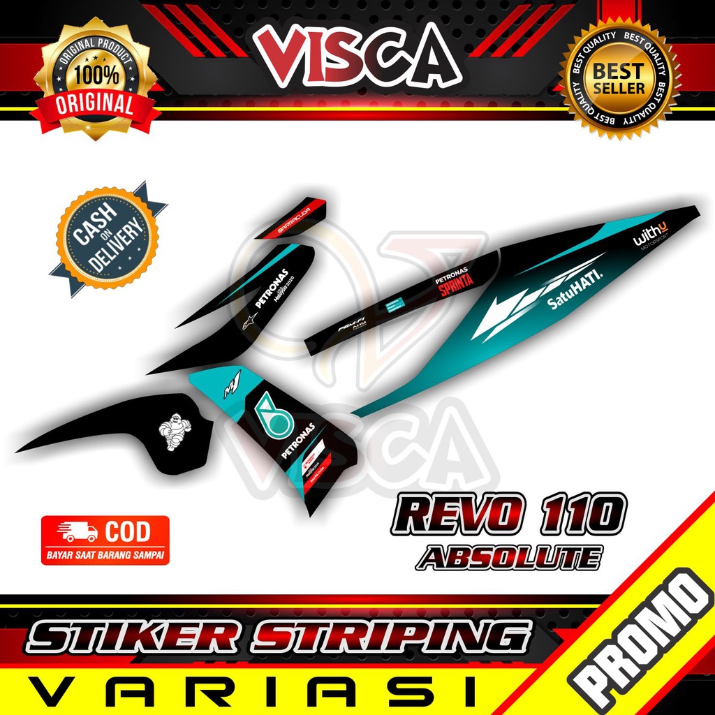 Striping Revo Absolute - Sticker Striping Variasi Lis Revo Absolute - Striping Hologram Revo Absolut