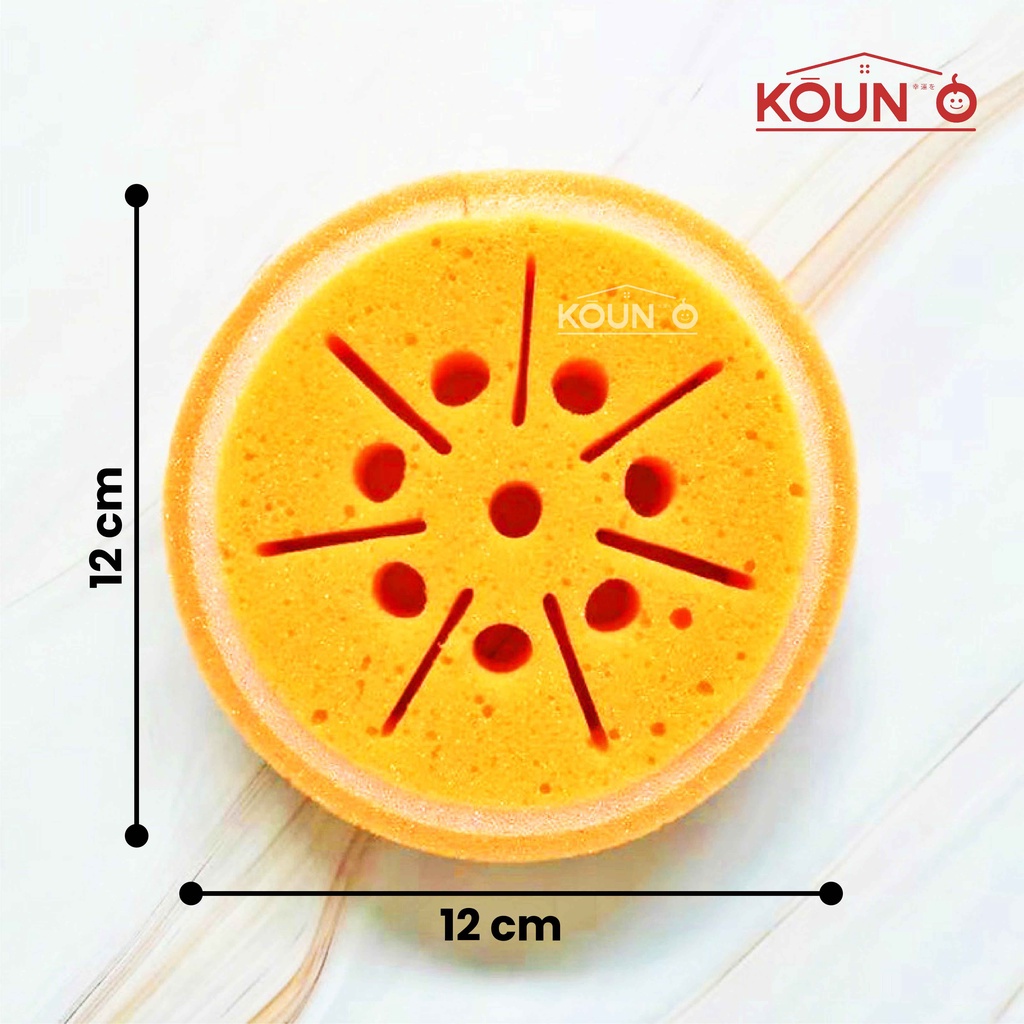 Spons Spon Sponge Spoon Cuci Piring Gelas Cangkir Perlatan Dapur Spon Mandi Buah Buahan Fruit Sponge