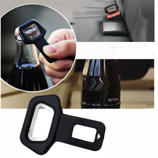 Gesper Seat Belt Safety Alarm Buzzer Stoper Pembuka Botol Fungsi Ganda