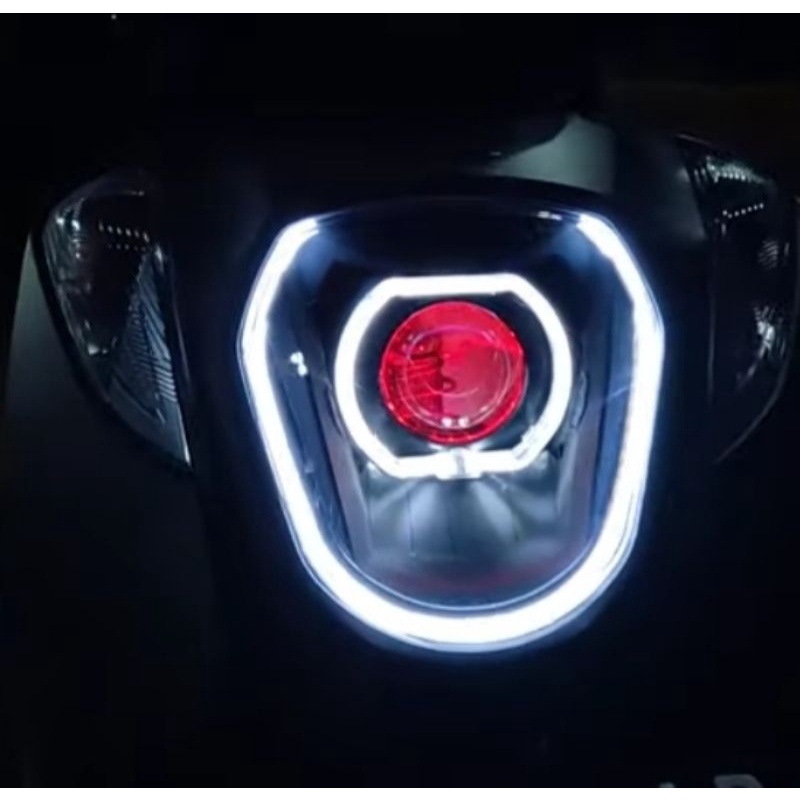 HEADLAMP LAMPU DEPAN CUSTOM HONDA GENIO PROJIE / PROJECTOR BILED TURBO SE EXPERIENCE 60 WATT SHROUD 