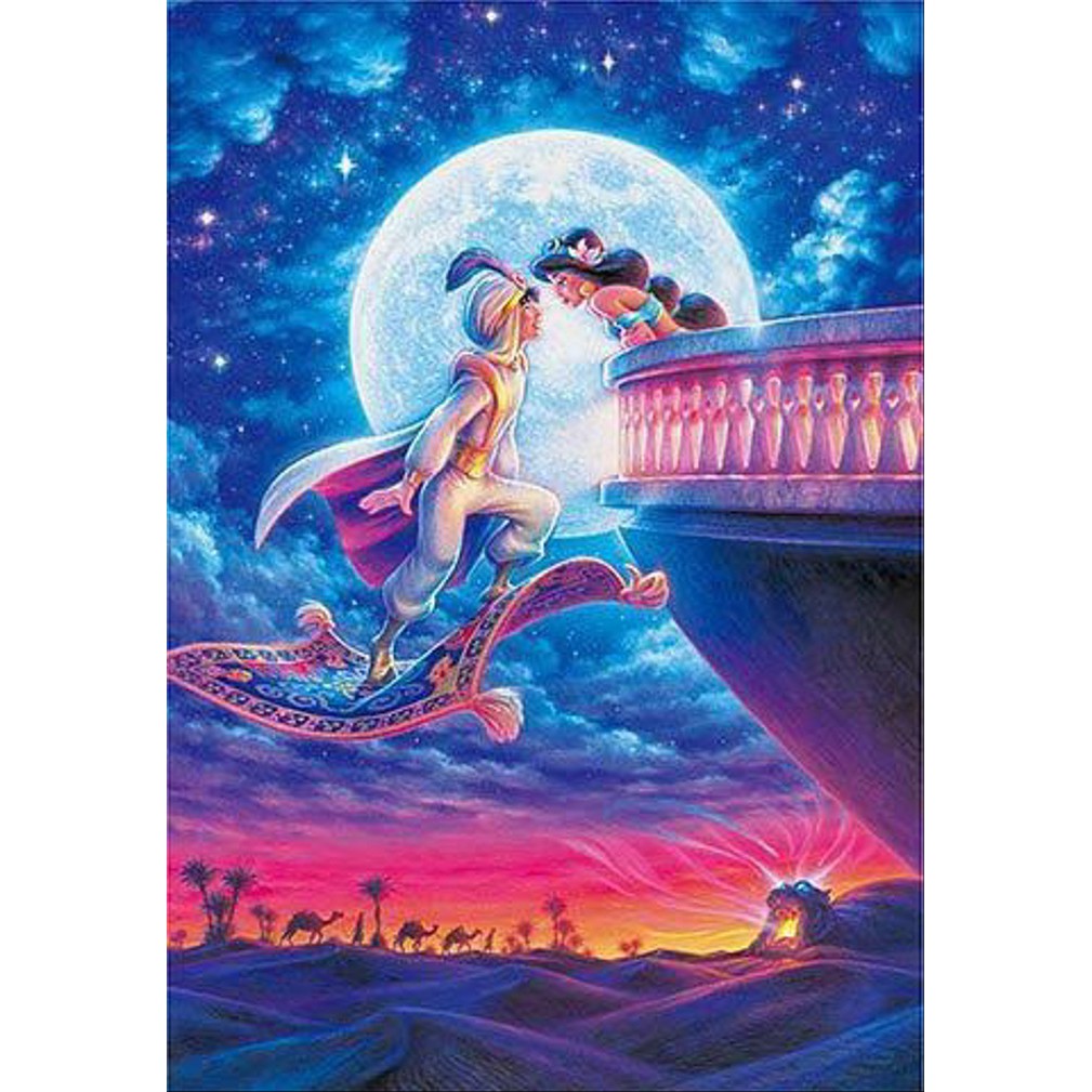 jigsaw puzzle aladdin tenyo puzzle moon light collection 1000 glow gid