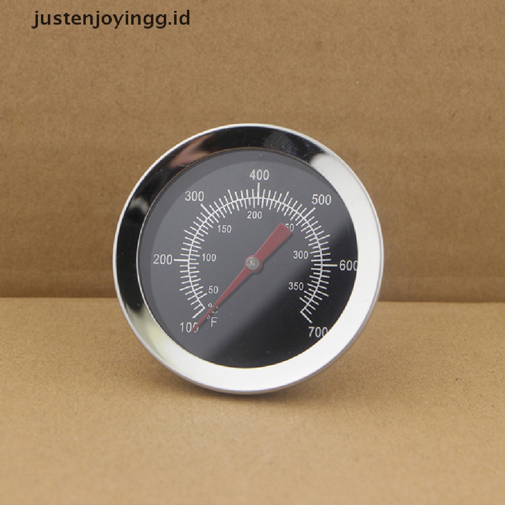 // justenjoyingg.id // Stainless Steel Oven Thermometers BBQ Bimetallic Dual Gage 700 Degree Cook Tool ~