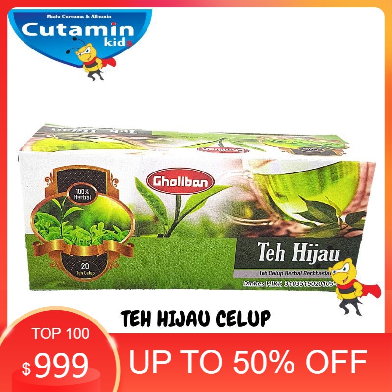 

PAKET USAHA 5 DUS TEH HIJAU CELUP GHOLIBAN ISI 20' ORIGINAL