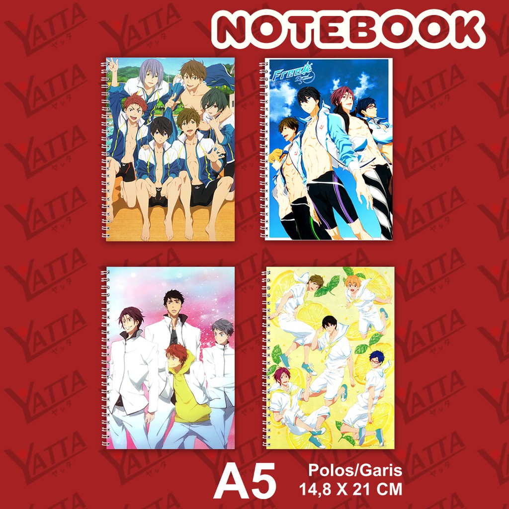 

Notebook Anime ukuran A5 14,6 cm x 21 cm Free