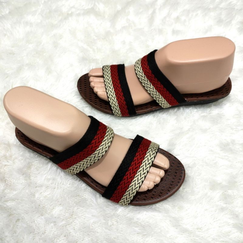 Sandal wanita murah turki rajut ban 2 (3 warna) Felonie MRK 02