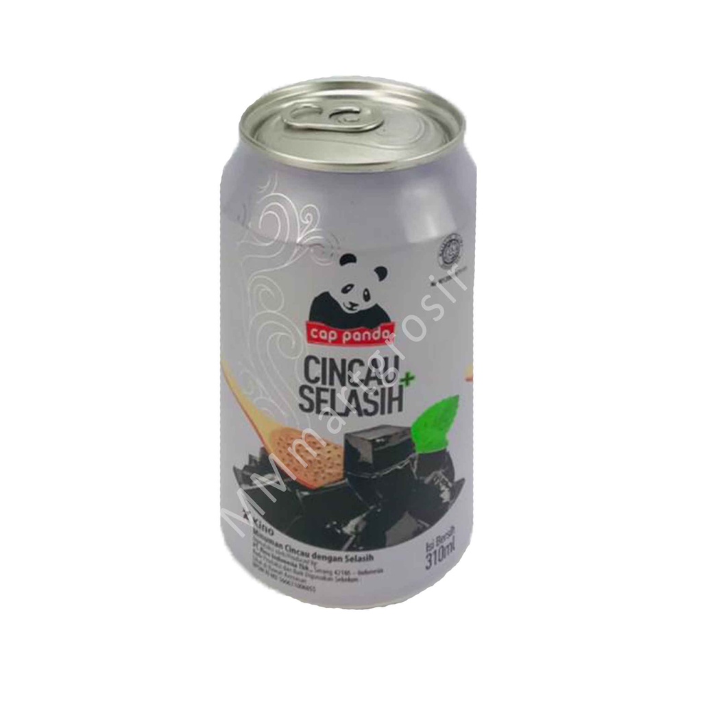 Cap Panda / Minuman Cincau + Selasih / Grass Jelly+Basil Seed / 310ml