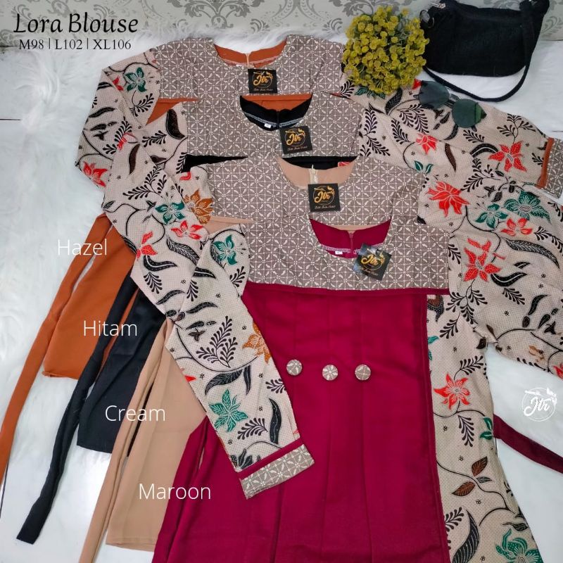 ATASAN BATIK WANITA BLOUSE KANTOR BLOUSE KERJA SERAGAMAN BATIK TRENDY INTERNATIONAL MOTIF KEKINIAN