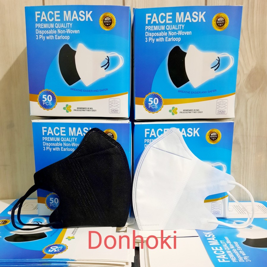 Masker Ducbill 3ply 1 box isi 50 pcs Ducbill masker Duckbill Dewasa.