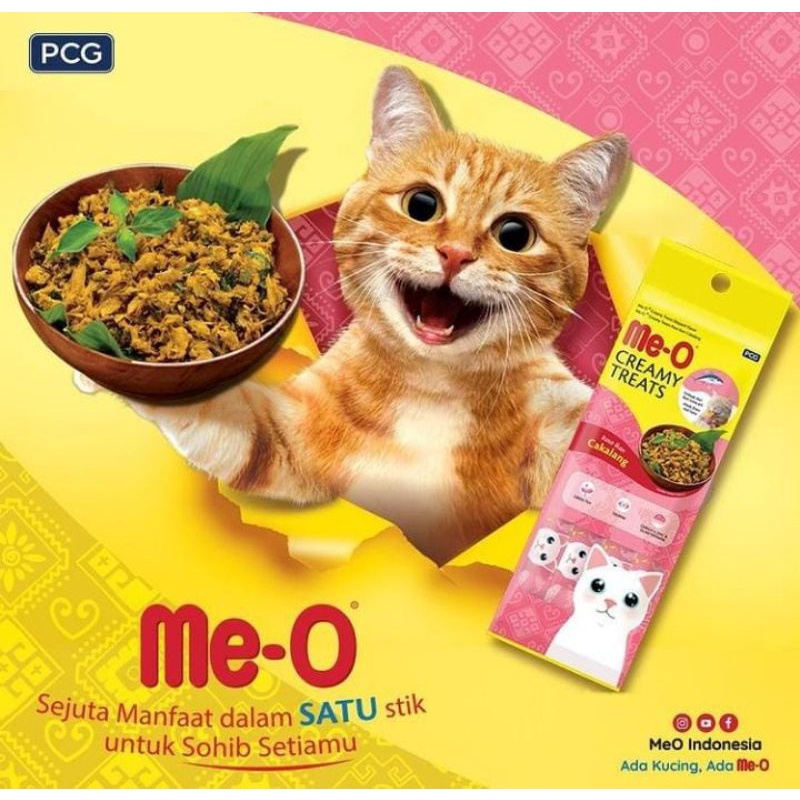 MEO CREAMY TREATH 15gr ISI 4 SNACK KUCING CAKALANG