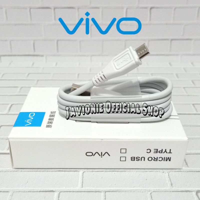 Kabel Data Charger VIVO Original 2A MICRO USB Y71 Y81 Y83 Y91 Y91C Y93 Y95 Fast Charging