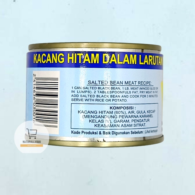 Tausi Amoy Salted Black Bean Kaleng 170gram Kacang Hitam