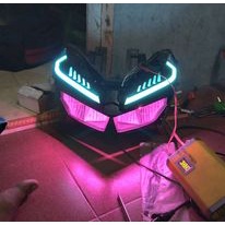 SEPAKET LAMPU LED ALIS DRL FLEXSIBEL ALL VARIO GRATIS DEMON EYES BERKUALITAS BAGUS FREE STICKER DAN KARDUS