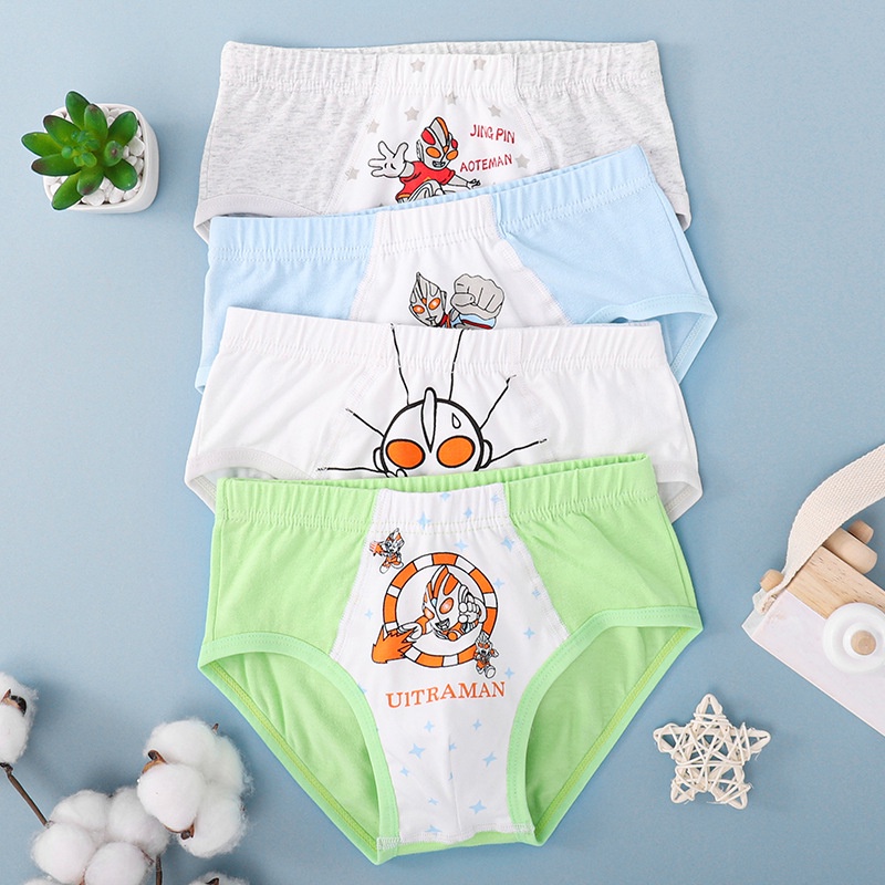 3PCS/Set Boy Panties Anak-anak Lucu Katun Lembut CD Kartun