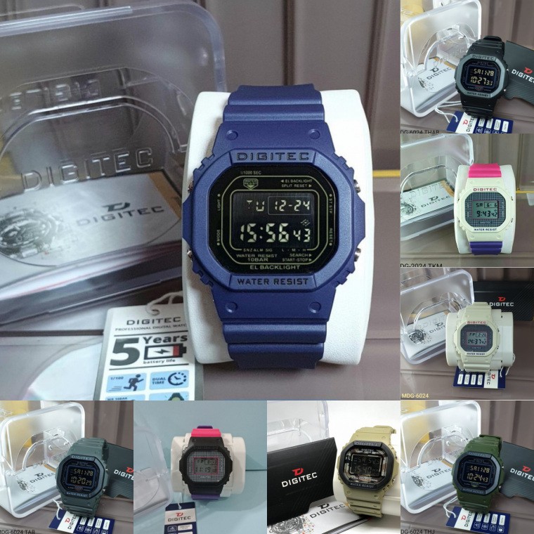 JAM TANGAN DIGITEC DG 6024 DG 6024 PRIA DIGITAL ORIGINAL