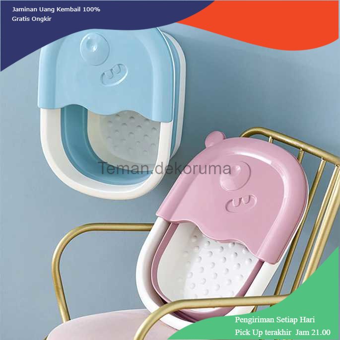 TD - RUM Cyan Baskom Air Lipat Rendam Kaki Pedicure SPA - 7838