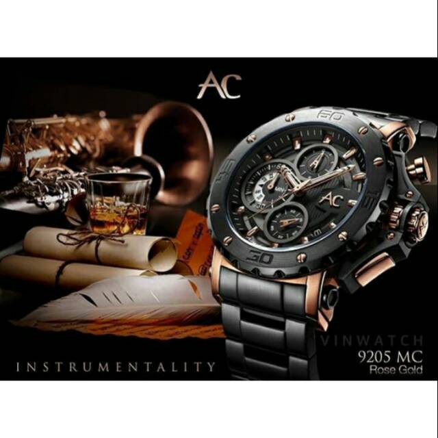 Alexandre christie Collection AC 9205 jam tangan pria original