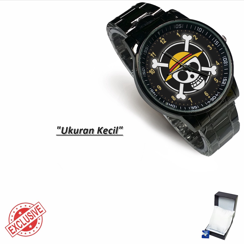 Jam Tangan Rantai Couple TENGKORAK ONE PIECE (Special)